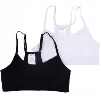 Stanik biustonosz dziewczęcy miękki gładki regulowany 2PAK YOCLUB