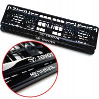 2× РАМКА НОМЕРНОГО ЗНАКА КОЛЛЕКЦИЯ TOYOTA GEL