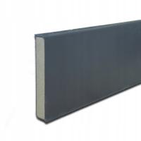 Плинтус серый DOLLKEN CUBU FLEX 80mm