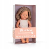 Lalka Miniland 38cm dziewczynka Europejka Colourful Edition 31287