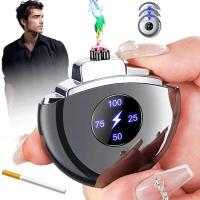 METALOWA ZAPALNICZKA PLAZMOWA WIATROSZCZELNA Z WYŚWIETLACZEM LED PREZENT