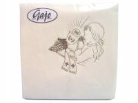 Serwetki krem na Komunię Komunia IHS DZIEWCZYNKA