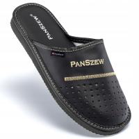 Паншев мужские тапочки кожаные классические домашние тапочки польский 40-46