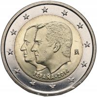 Hiszpania, 2 euro 2014, Król Filip VI