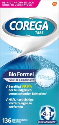 Corega Tabs Bio Formula Tabletki czyszczące 8szt. do protez, aparatów