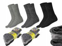 6x Skarpety WEŁNA MERINO grube BEZUCISKOWE zimowe SKARPETKI WEŁNIANE 39-42