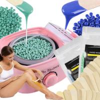 НАБОР ДЛЯ ДЕПИЛЯЦИИ НАГРЕВАТЕЛЬ ВОСКА ТВЕРДЫЙ ВОСК 1000 Г 100 ПАЛОЧЕК