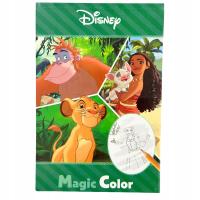 Magiczna kolorowanka Disney Księga Dżungli magiczny blok zarysowanka