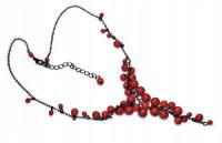 Ожерелье Красный Круг С Расширением К Декольте Kiara Колье Жемчуг Мода