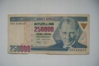 Banknot Turcja 25000 Lira 1970 r.
