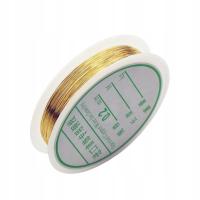 Медная медная проволока злотый катушка 20м 0.25 мм