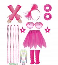 Zestaw akcesoriów dodatków na PARTY lata 80-te Disco Retro - 27 elem.