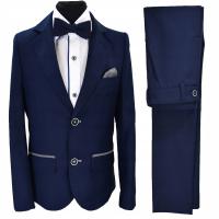 Костюм для мальчиков темно-синий элегантный на подкладке Lorento slim