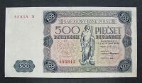 500 złotych 1947 seria - seria B 555811