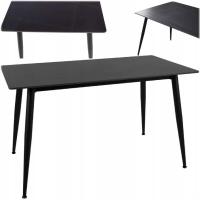 Stół Prostokątny do Salonu Ceramiczny Mebel Czarny 130x70 RION SIGNAL