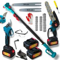 Piła Łańcuchowa Sekator na Wysięgniku Teleskopowym Zestaw 88VF 2 AKU