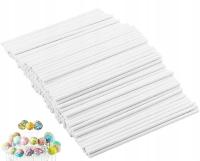 PATYCZKI PAPIEROWE DO LIZAKÓW CAKE POPS WYTRZYMAŁE 100 szt. 10cm