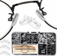 Набор для ремонта очков, силиконовые медные носовые упоры, 30 пар носовых упоров