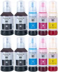10× 10x tusz 101 do Epson L4150 L4160 L4260 L4266 L6160 L6190 L6260 L6270 L6290