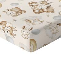 Простыня для кроватки 160X80 с эластичной лентой, толстый хлопок, 100% польский продукт