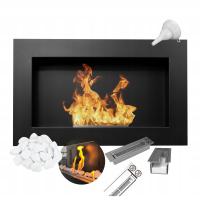 Biokominek 650x400 czarny wiszący Regulowany Ogień