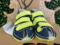 Kapcie profilaktyczne Adamki 012N-16f Dla dzieci, granat żółty neon