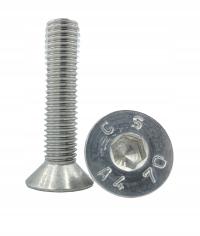 M4x10 WKRĘT STOŻKOWY IMBUS NIERDZEWNY 100 SZT 7991