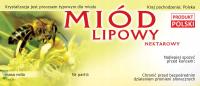 Paczka etykiet naklejka na miód lipowy (100szt) - wzór E13