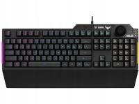 Klawiatura ASUS TUF Gaming K1 RGB czarna przewodowa USB