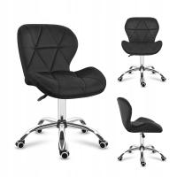 Офисное кресло Mark ADLER вращающееся черное велюровое обитое для гостиной