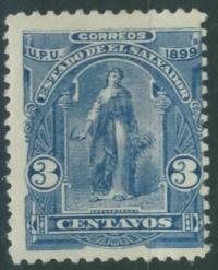 Salvador 3 cts. - UPU 1899