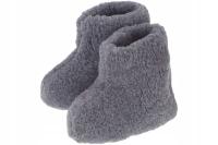 Ciepłe bambosze wełniane kapcie góralskie pantofle wysokie zimowe wełna