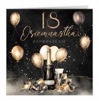 Zaproszenia na 18 Urodziny osiemnastkę Koperta B49