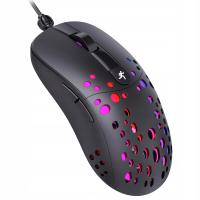 Trackball niaimnod Honeycomb Shell RGB Backlit Mouse for PC Gamers