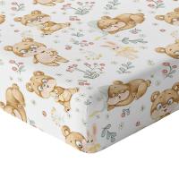 Простыня для кроватки 160X80 с эластичной лентой, толстый хлопок, 100% польский продукт