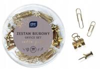 Zestaw biurowy INTERDRUK satin gold 120 szt.