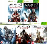 Antologia Assassin's Creed I, II, III, Brotherhood, Revelations Xbox 360