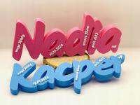 Dowolne Imię 3d metryczka dla dziecka Różne Kolory