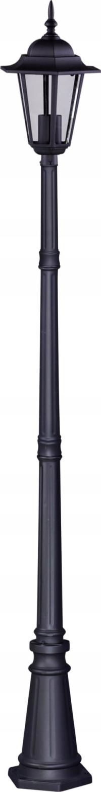 Lampa uliczna stojąca zewnętrzna latarnia czarna retro 230 cm Kaja