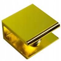 ZŁOTE uchwyty złoty uchwyt półki szklanej wspornik szkła podpórka mocowanie