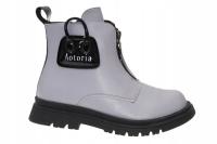 Botki trapery dziecięce ocieplane Grey