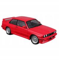 MODEL BMW M3 E30 1988 3 SERIES M3 1:24 Bburago 18-21100 CZERWONY