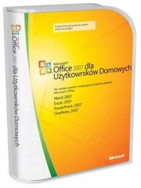 Microsoft Office 2007 dla Użytkowników Domowych 3 PC / licencja wieczysta BOX