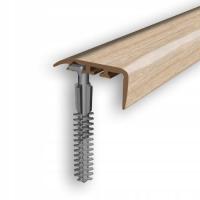 Планка угол лестницы 30X14MM ПВХ клен 1P 1m