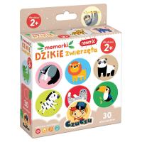 KARTY MEMO MEMORY DLA 2 LATKA DZIKIE ZWIERZĘTA