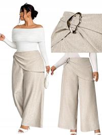 XL SPODNIE Z OZDOBNYM PASEM mgo