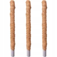 3x PALIK KOKOSOWY DO PODPIERANIA PNĄCZY TYCZKA PODPORA ROŚLIN 50cm 32mm