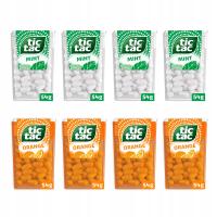 Tic Tac набор микс вкусов мята апельсин конфеты драже 54 г x 8