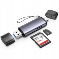 Czytnik Kart SD microSD TF 2w1 USB 3.0 USB-C 5Gb/s