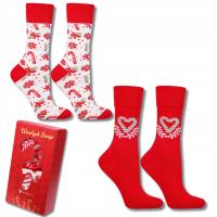 ŚWIĄTECZNE SKARPETY DAMSKIE SKARPETKI PREZENT NA ŚWIĘTA MORAJ 2-PAK 39-44